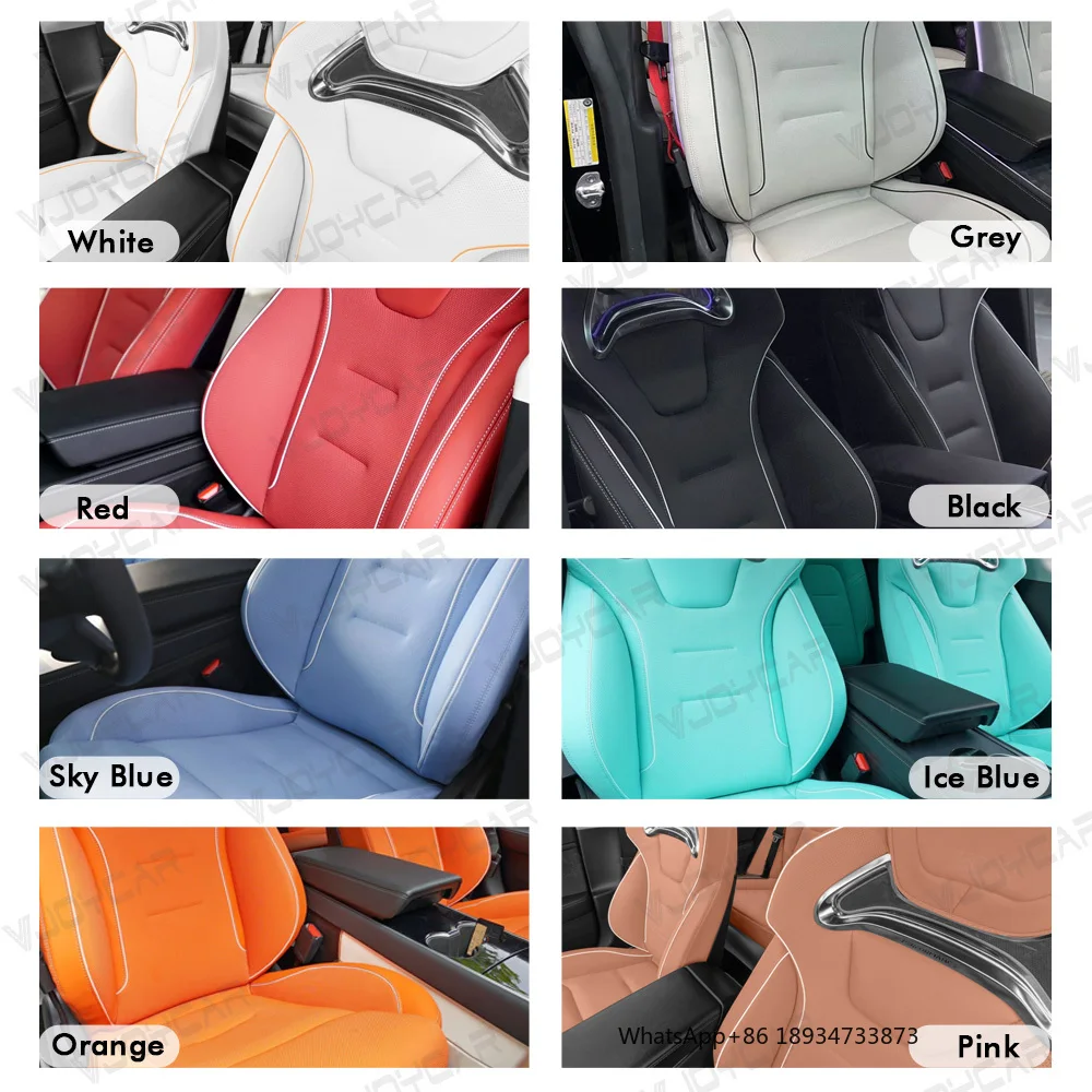 Tesla Car Interior Accessories Car Sports Ventilation Seats Luxury Nappa Leather Seats for Tesla Model 3 Model Y Modification