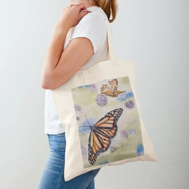 ? Les papillons ? watercolor painting by Sarah L. Miller Tote Bag