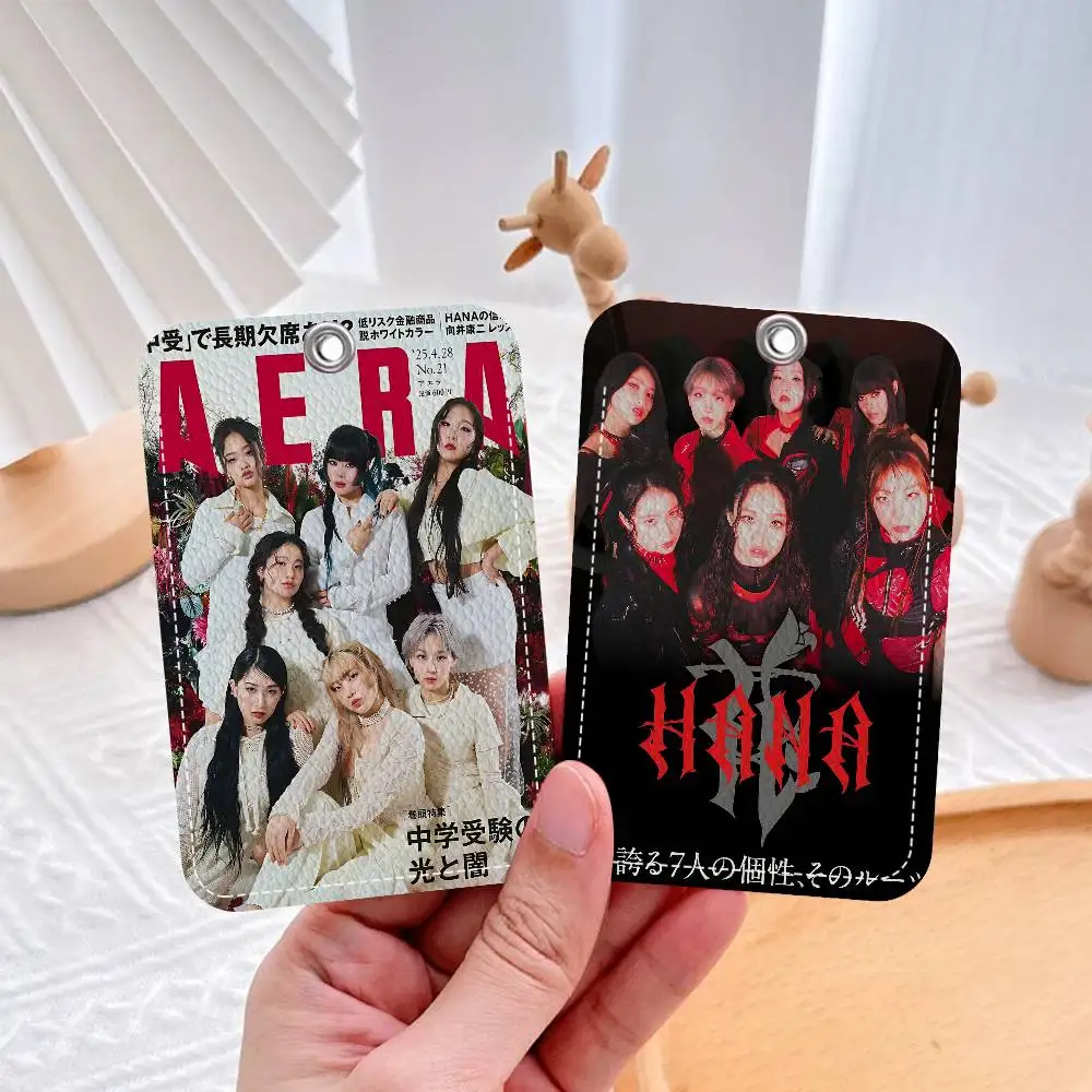 

Popular J-Pop Band H-HANA Personalised Print Card Holder Suitable For Holder Girls Door Card Case Women Badge Holder Keychain