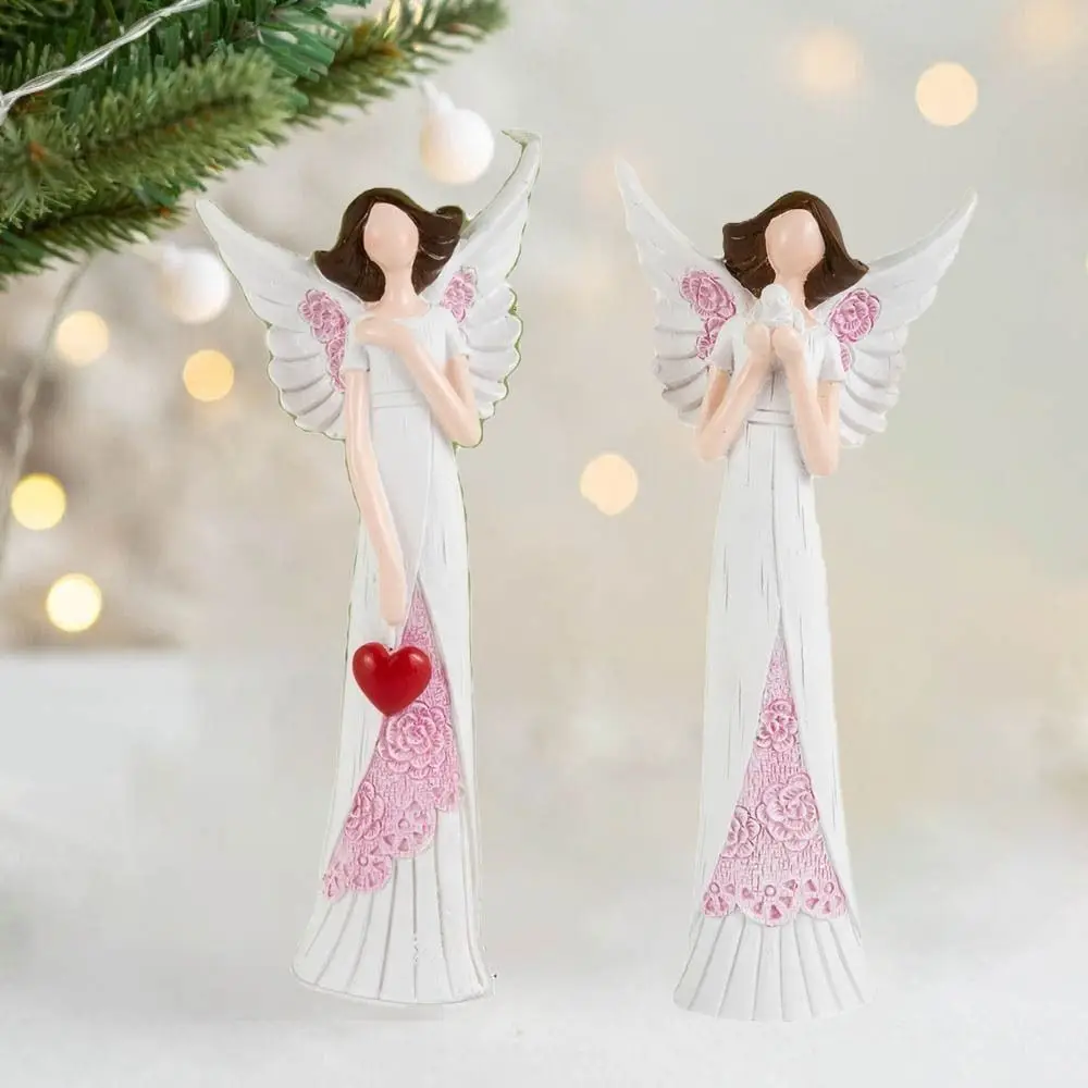 Light Luxury Resin Crafts Angels Statues Figurine Unique Pigeon Angel Sculpture Cute Desktop Angel Ornaments Home