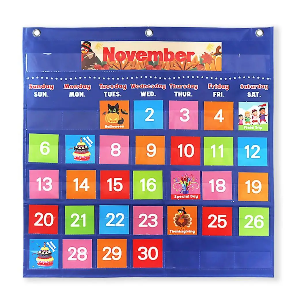 Learning Calendar Chalkboard Wall Or Fridge Children Toddler