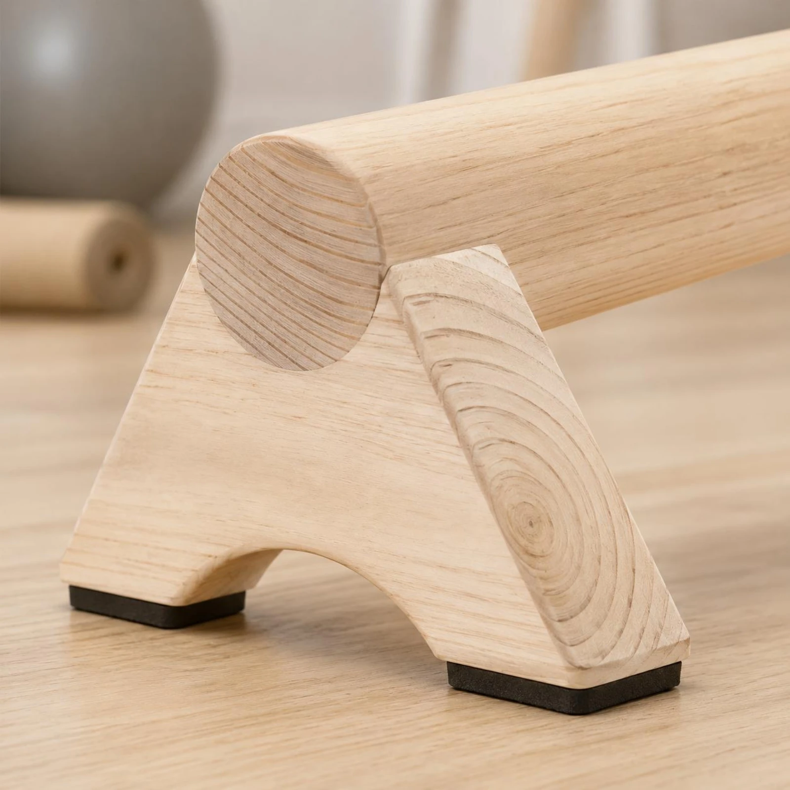 Planche d'équilibre en bois pour massage des pieds, étirement et correction de posture – Kit portable pour la gym