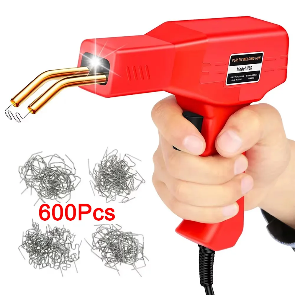 Verbeterde 220 W/50 W Plastic Lasser 2 in 1 Plastic Lassen Kit Hot Nietmachine Soldeerpistool auto Bumper Reparatie Kit voor Plastic Reparatie
