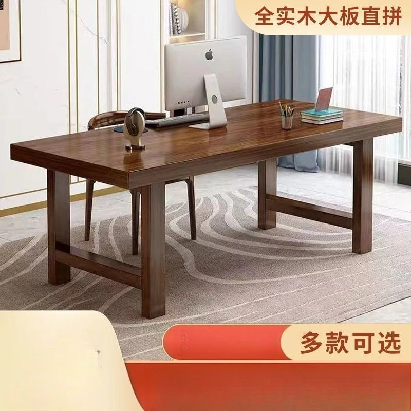 All solid wood desk computer desk desktop home desktop study table modern simple super thick study table