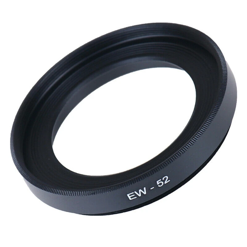 Lens Hood Shade for 35mm F/1.8 for STM EW-52 Hood Reverse Attaching -Black