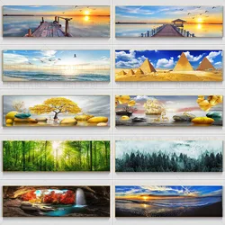 Natural Sea Beach Flying Birds Landscape Posters and Prints Canvas Painting Wall Art Picture Living Room Home Decor No Frame