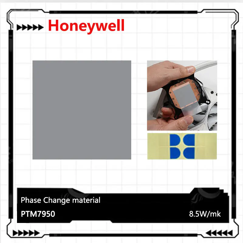 Honeywell PTM7950 Phase Change Pad 8.5W/mk Thermal Grease Material Laptop/CPU/GPU Heatsink Cooling Thermal Conductive Paste Pad