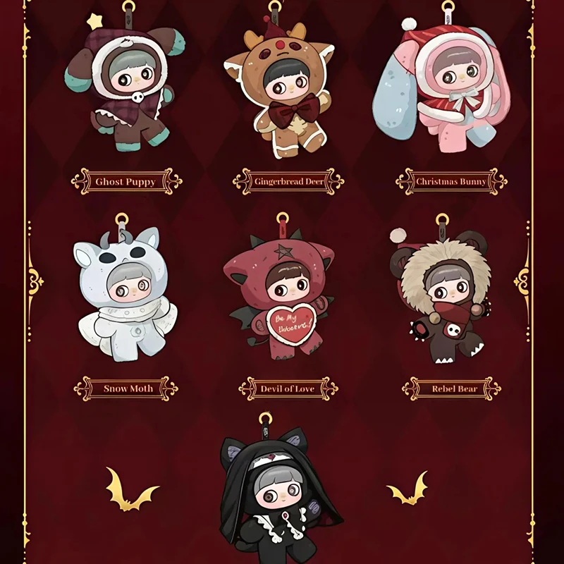 

Maymei слепая коробка игрушки натуральный зимний день Рождественская серия плюшевый дизайн мягкие куклы брелки рюкзак праздничный подарок коллекционный