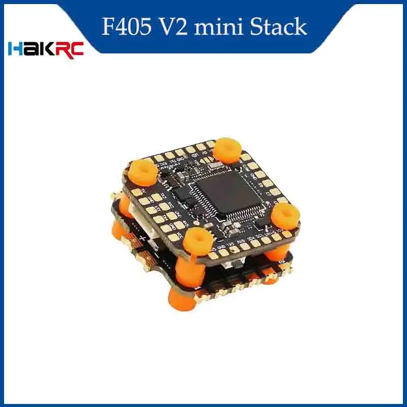 

HAKRC F405 V2 mini Stack F405 Mini Flight Controller Dual BEC W/ 35/40/60/65A 4in1 ESC DShot150/300/600/1200 PWM for RC Drone