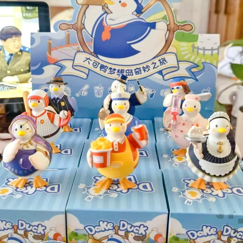 Genuine Dake Duck Dream Island Wonderful Journey Series Cute Confirm Style Animal Anime Figure Collection Cartoon Holiday Gifts