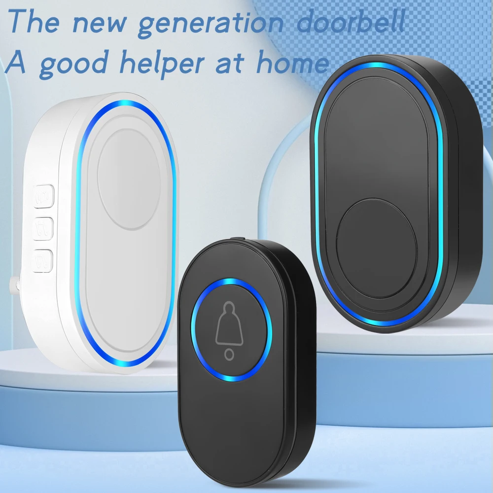 Smart Home Doorbell Wireless Outdoor Doorbell IP65 Waterproof Door Bell 39 Songs Smart Security Alarm Door Bell Chime Kit