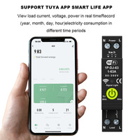 Tuya WiFi intelligent circuit breaker switch timing photovoltaic bidirectional metering energy meter, compatible with Alexa