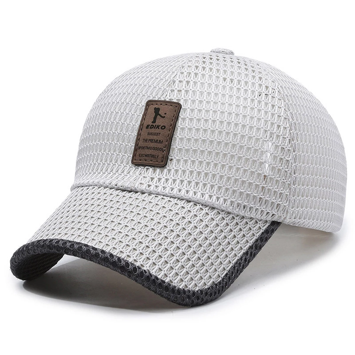 Unisex Label Mesh Atmungsaktive Baseballkappen Frühling und Sommer Outdoor Verstellbare Freizeithüte Sonnenschutzhut Sportkappe – Detail 6