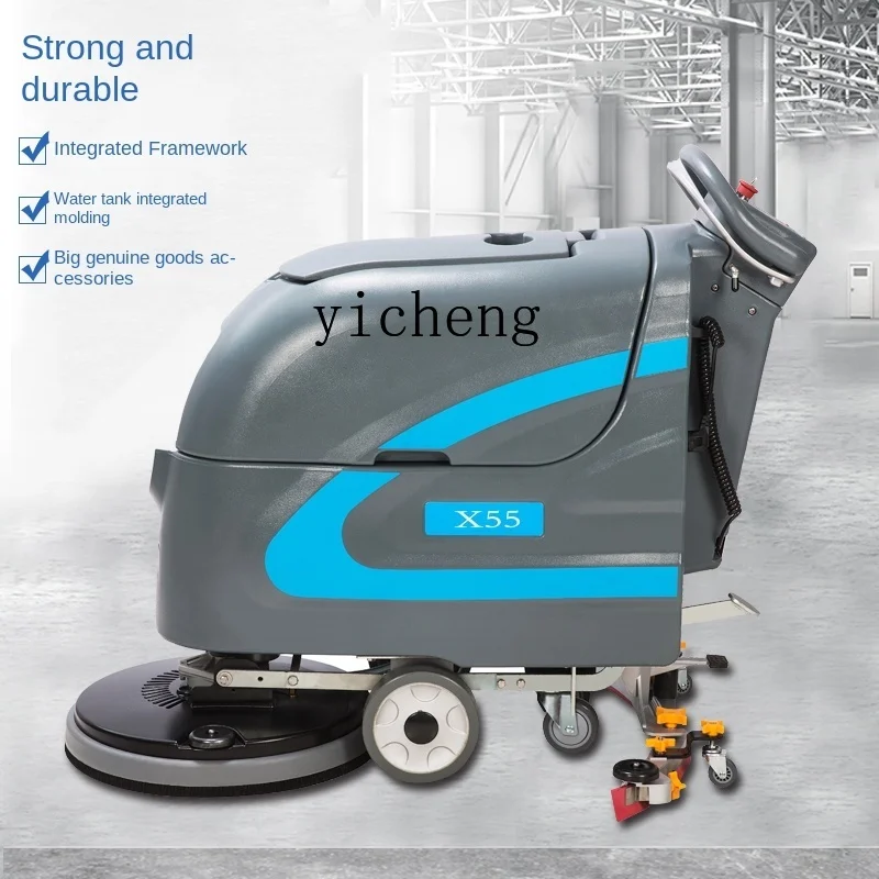 ZF Factory Washing Machine Hand Push Commercial Washing Truck Workshop Sweeping Mop Washing Mop