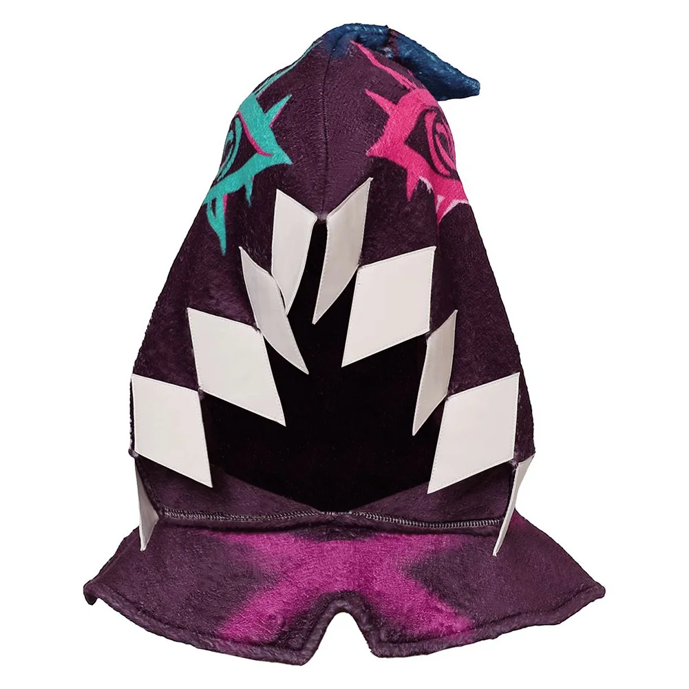 Acrane Jinx Cosplay Hooded Hat, Cap, Halloween, Carnival, Goolette, Female Roleplay, Sauna Wear, Game LOL, Costume Accessrespiration