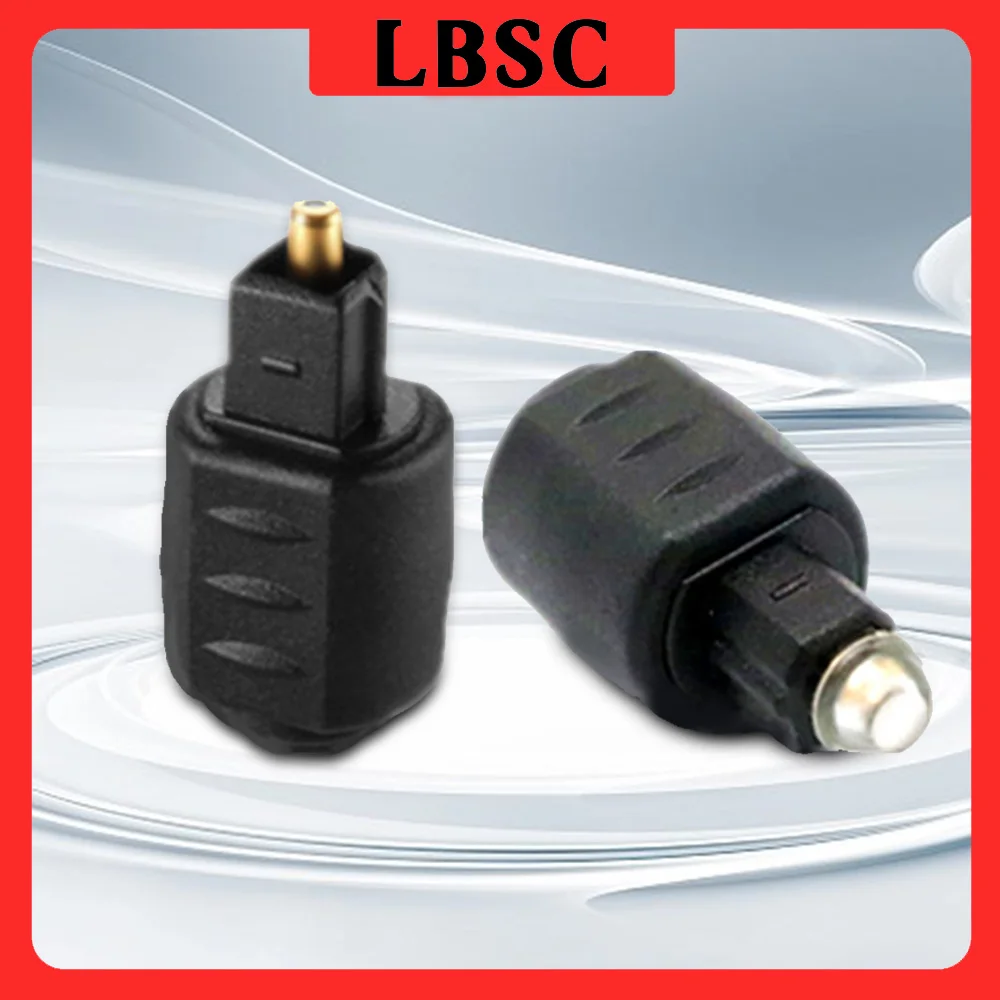 LBSC-Adaptador de Audio óptico Mini, ángulo recto de 90 grados, extensión de giro tipo L, enchufe macho Toslink para amplificador, Cable de Audio, Dvd y Tv