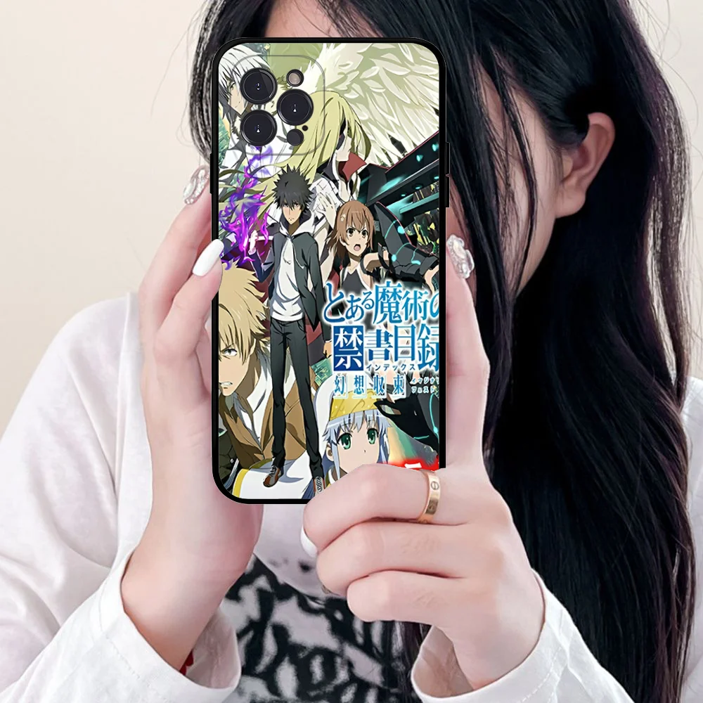 A Certain Magical Index Anime Phone Case Silicone Soft for iphone 15 14 13 12 11 Pro Mini XS MAX 8 7 6 Plus X XS XR Cover