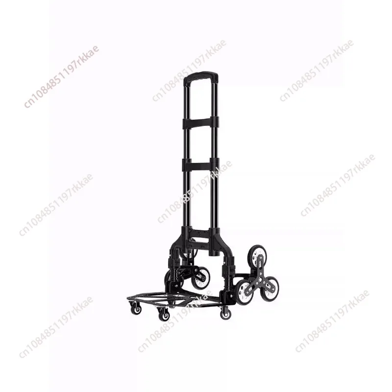 With Wheels Portable Folding Trailer Aluminum Alloy Trolley Home Lightweight Climbing Travel Folded Trolley