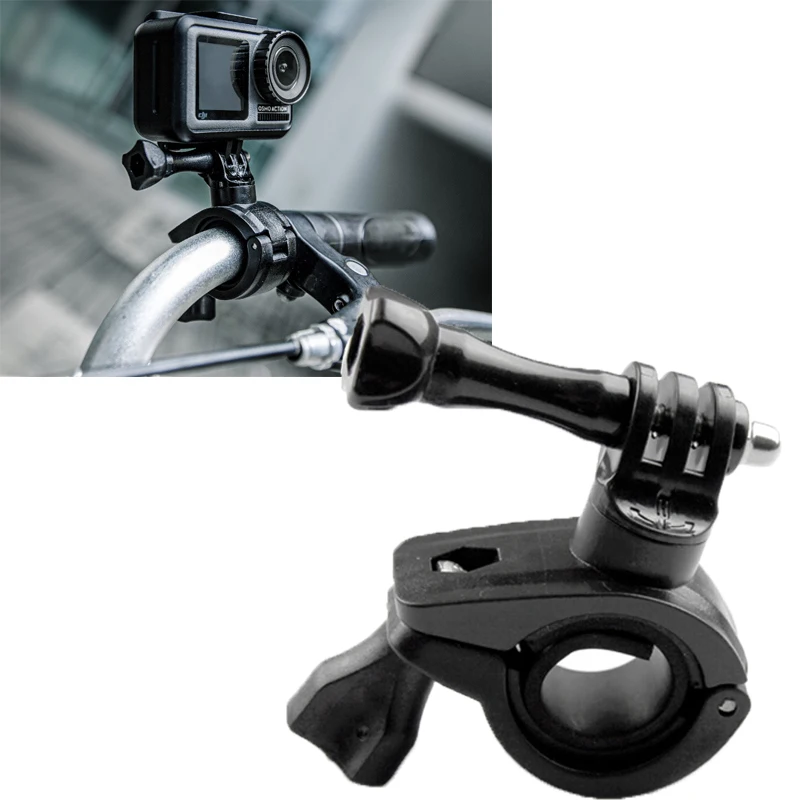 

360 Degree Rotation Bike Bicycle Motorcycle Handlebar Handle Bar Mount Holder For Gopro Hero 8 7 6 5 4 SJCAM Camera Accessories