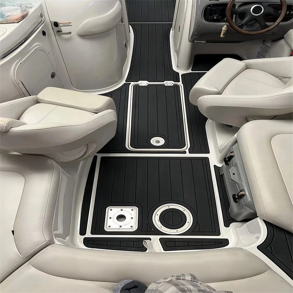 Non-Slip EVA Faux Teak Marine Self-Adhesive 6mm Yacht Cockpit Pad for 2004-2006 Chaparral 236 Sunesta Boat Decking Easy Install