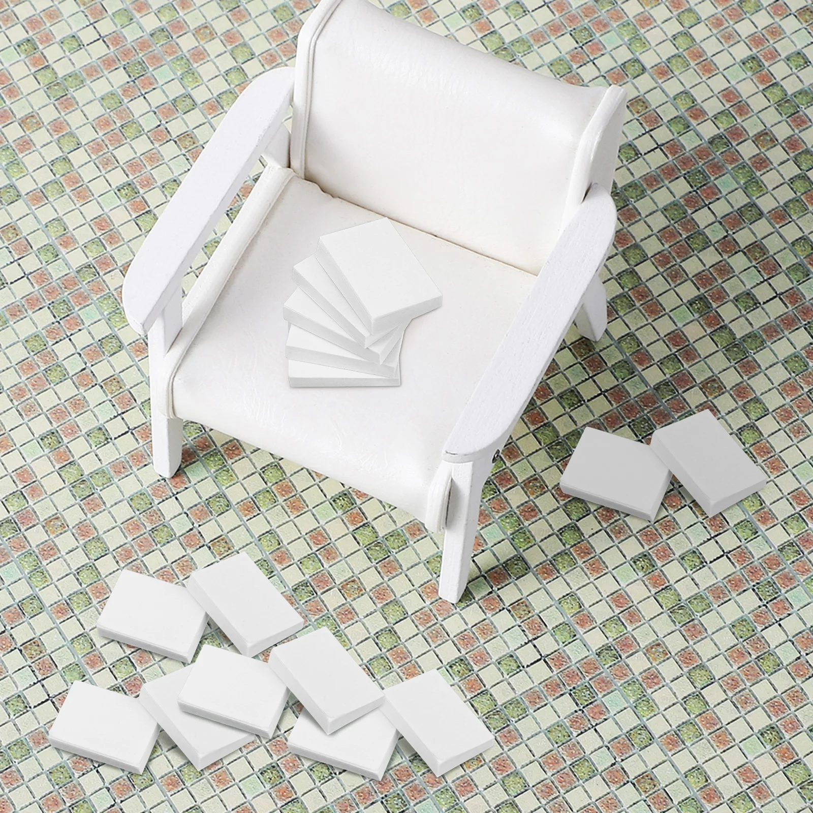 

50 pcs Mini Notebook Blank Kraft Paper Coated Small for House Decoration Tiny Memo Pad Mini Book Decor
