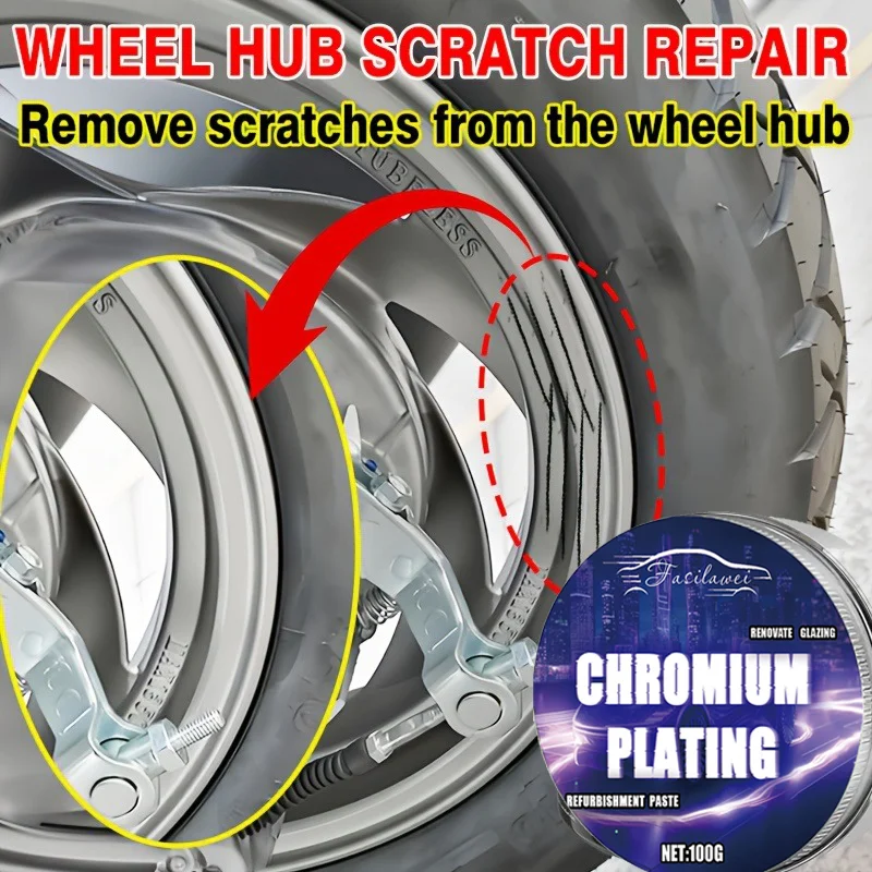 طقم إصلاح خدوش عجلة الدراجة النارية، معجون تلميع تجديد عجلة السيارة، شمع إصلاح يتلاشى الأكسدة، مادة بلاستيكية متينة