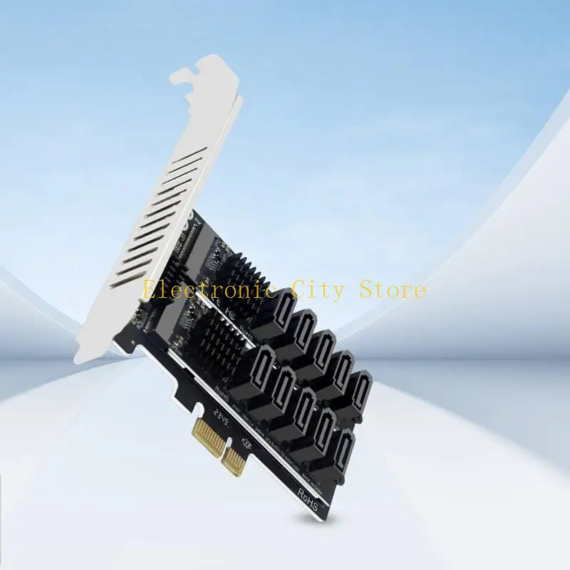 M.2 إلى بطاقة توسيع PCIE 10 محول المنفذ 6GBPS نقل البيانات السريعة HU8D