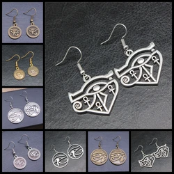 Mysterious Ancient Egypt Series God Eye Of Horus Earrings Women Vintage Drop Earrings Fashion Handmade Design
