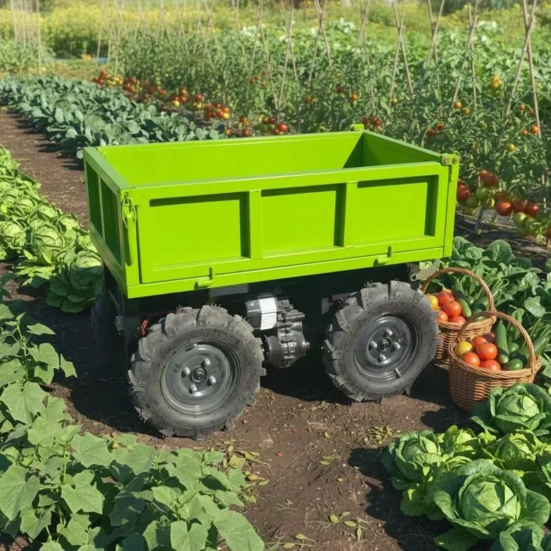 Heavy Duty Multi Purpose Trolley 600kg Load Bearing Four Wheel Galvanized Steel Tool Cart for Warehouse Garden Farm