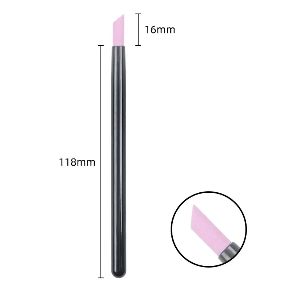 Pluma de pulido de piel de uñas de cuarzo, 3 colores, removedor de cutículas profesional, pluma de pulido de uñas de plástico resistente al desgaste, herramientas de manicura