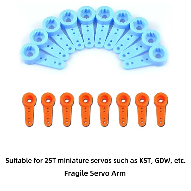 

8PCS Plastic Servo Arm Fragile Servo Arm TL2258 25T-5 Hitec65MG kst115mg 215mg