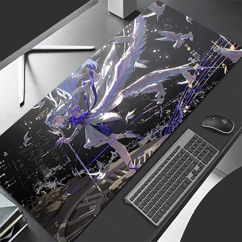 Mousepad Computer Gaming Accessories Keyboard Pad Office PC Rubber Mouse Pad Decoracion H-honkai Star Rail Robin Desk Mouse Mat