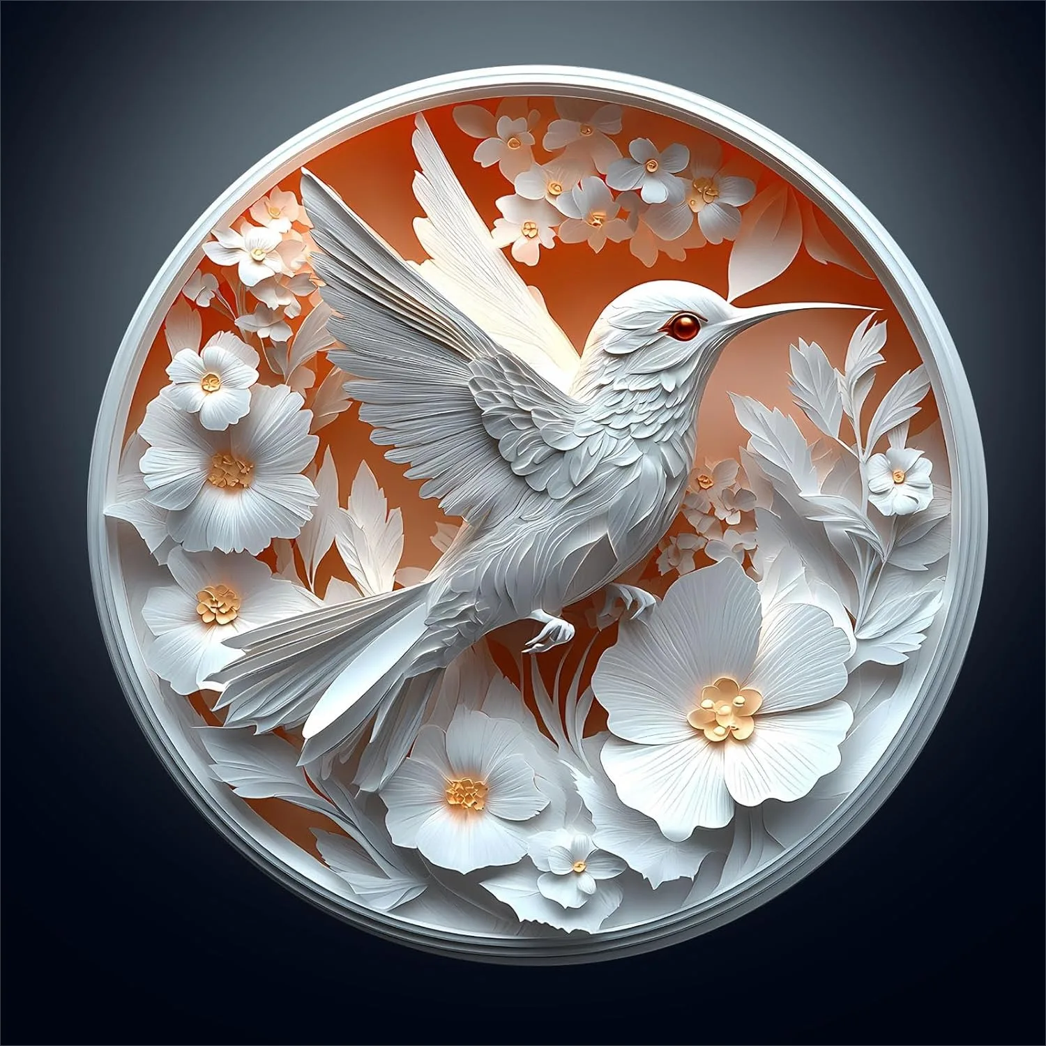

Wooden Puzzles for Adults - 3D Vision Hummingbird Jigsaw Puzzle, 200pcs Unique Animal Shaped Home Decor Gift