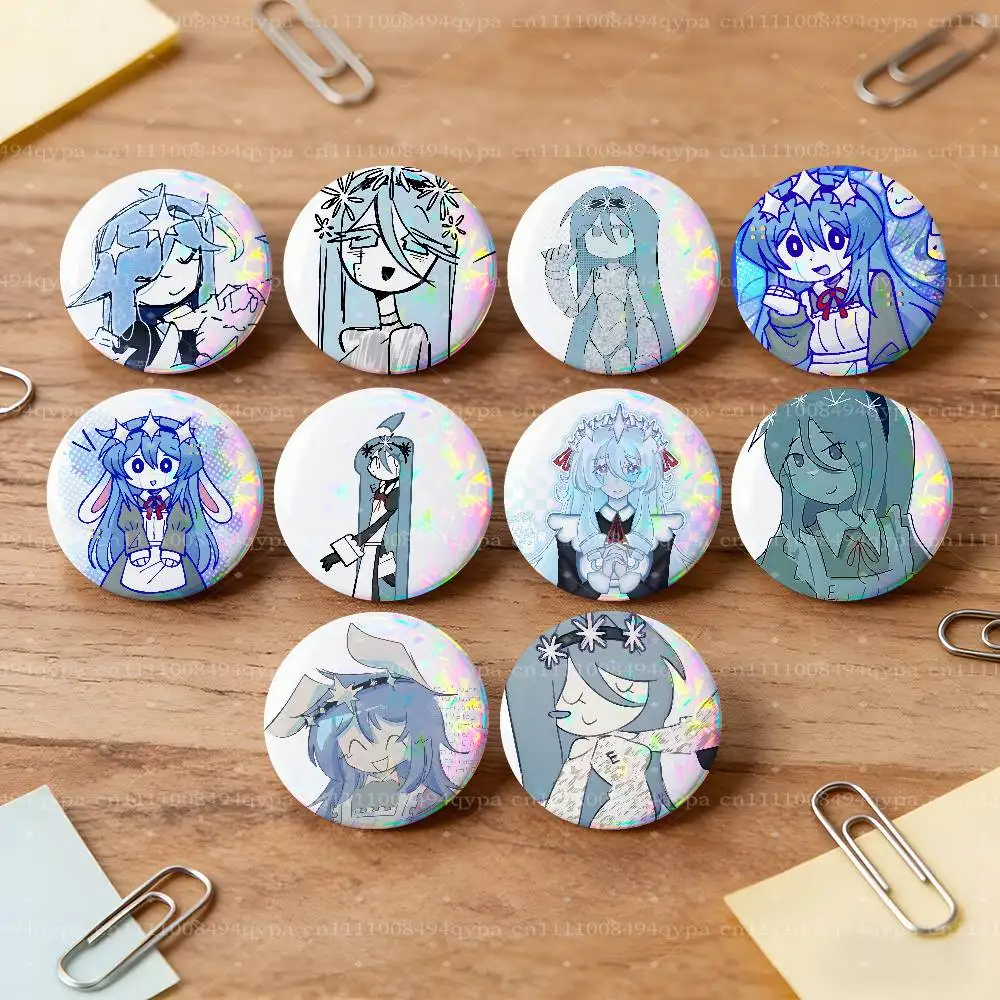 E-Eunoia Frozen Soul Pins for Backpacks Funny Pins Acrylic Y2K Aesthetic Pin Cute Bag Lapel Brooch Clip Badges Accessories