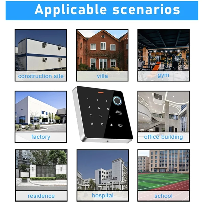 RFID Card Proximity Card Access Control Keypad Fingerprint Reader Waterproof For Hotel Office Factory Apartment