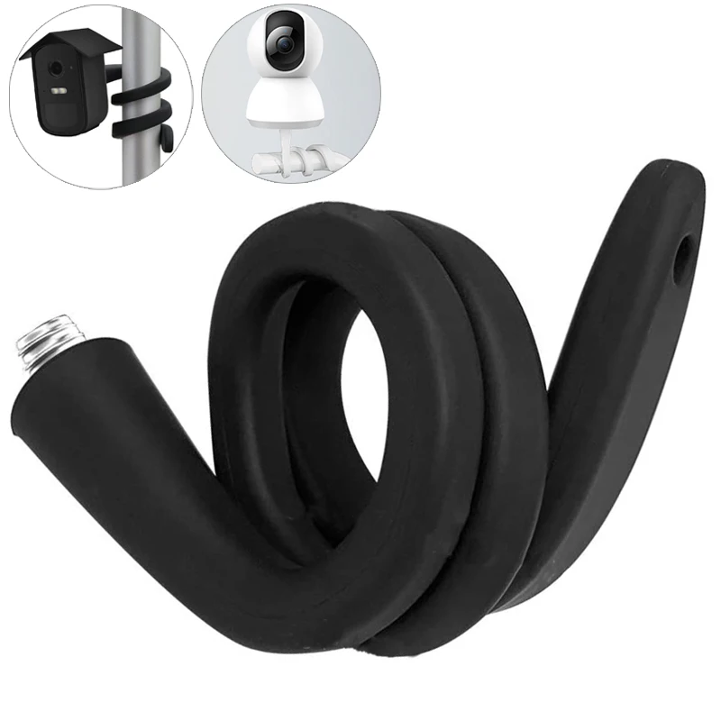 Holder for Baby Monitor Bracket of IP Camera silicone Soft Stand Hole-Free Crib Cradle Rod Hose Holder Flexible Twist Mounting