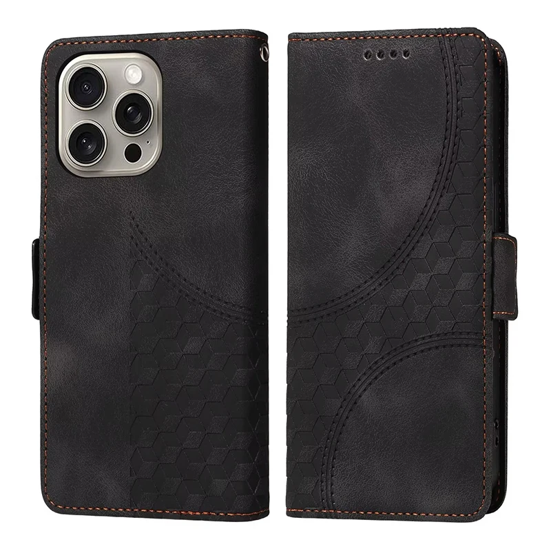 Leather Wallet Flip Case for iPhone Luxury Quakeproof Cover 15 Plus 14 Pro 13 Pro Max 12 11 Pro Max X XR XS Max 7 Plus 6Plus