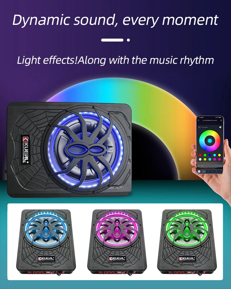 Wholesale  Dual Magnet Small Subwoofer Car Audio Modified Seat Subwoofer