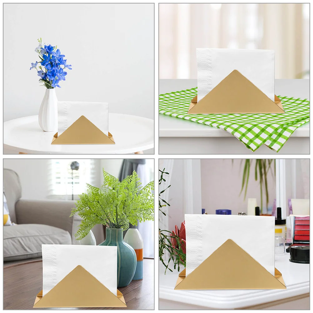 

2pcs Paper Steel Farmhouse Metal Napkin Holder Stand Napkin Organizer Gold Decor Kitchen Paper Towel Holder Restaurant