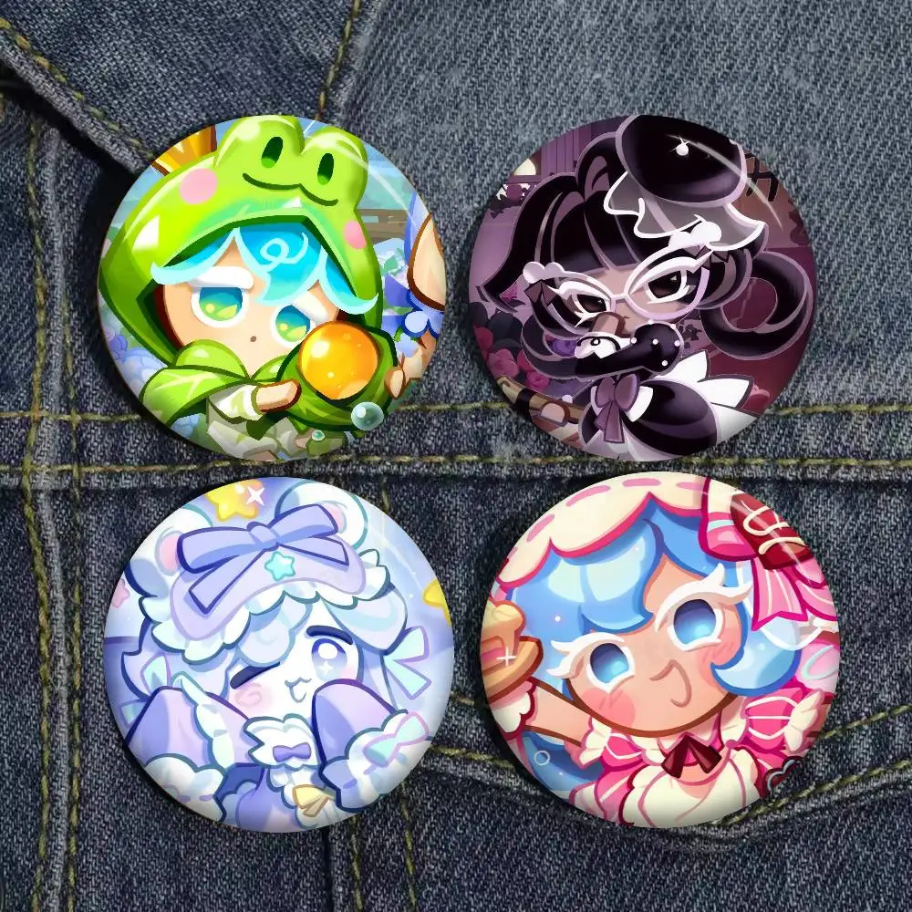 Cookie Run Kingdom Creative Tinplate Soft Button Pins Animal Icon Brooch Lapel Backpack Badge Accessories Pin