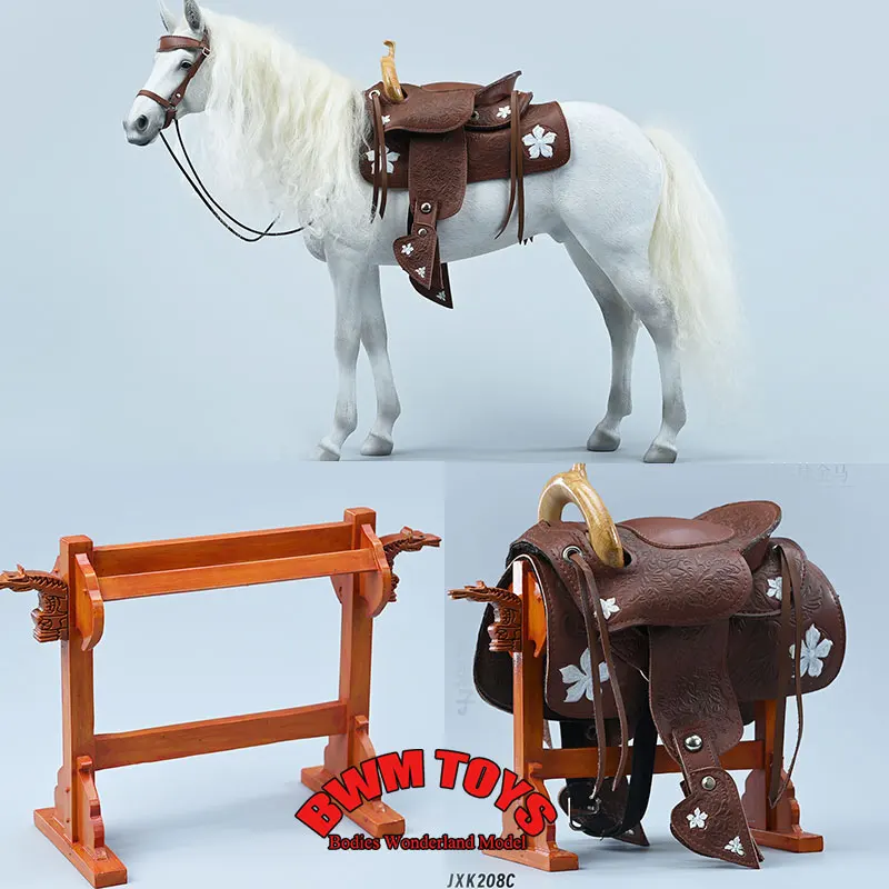 

JXK208C 1/6 Scale Simulated Mini Horse Saddle Harness Dollhouse Scene Accessories For 12Inch Action Figure Body