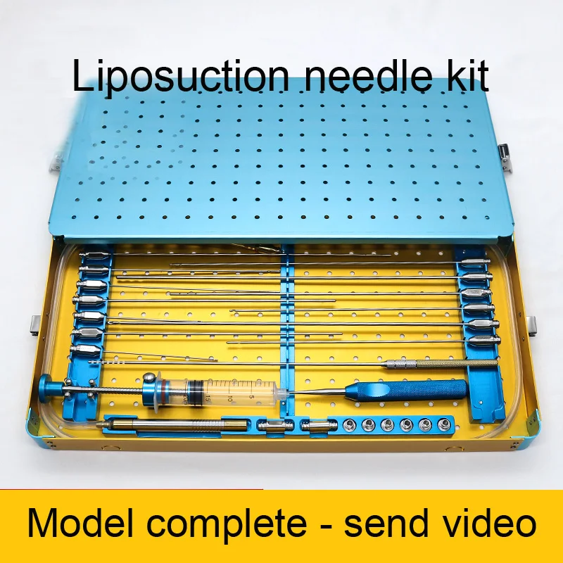 Strumento chirurgico per animali domestici ago per liposuzione kit per trapianto di grasso in plastica ago per iniezione ago per aspirazione di grasso a pressione negativa