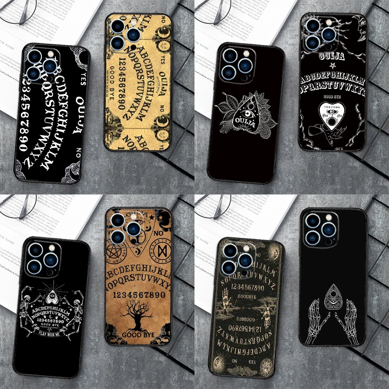 Ouija Board Phone Case For iPhone 15 11 12 14 Pro Max XR XS Max X 7 8 Plus 13 14 Pro Soft Silicone Back Cover