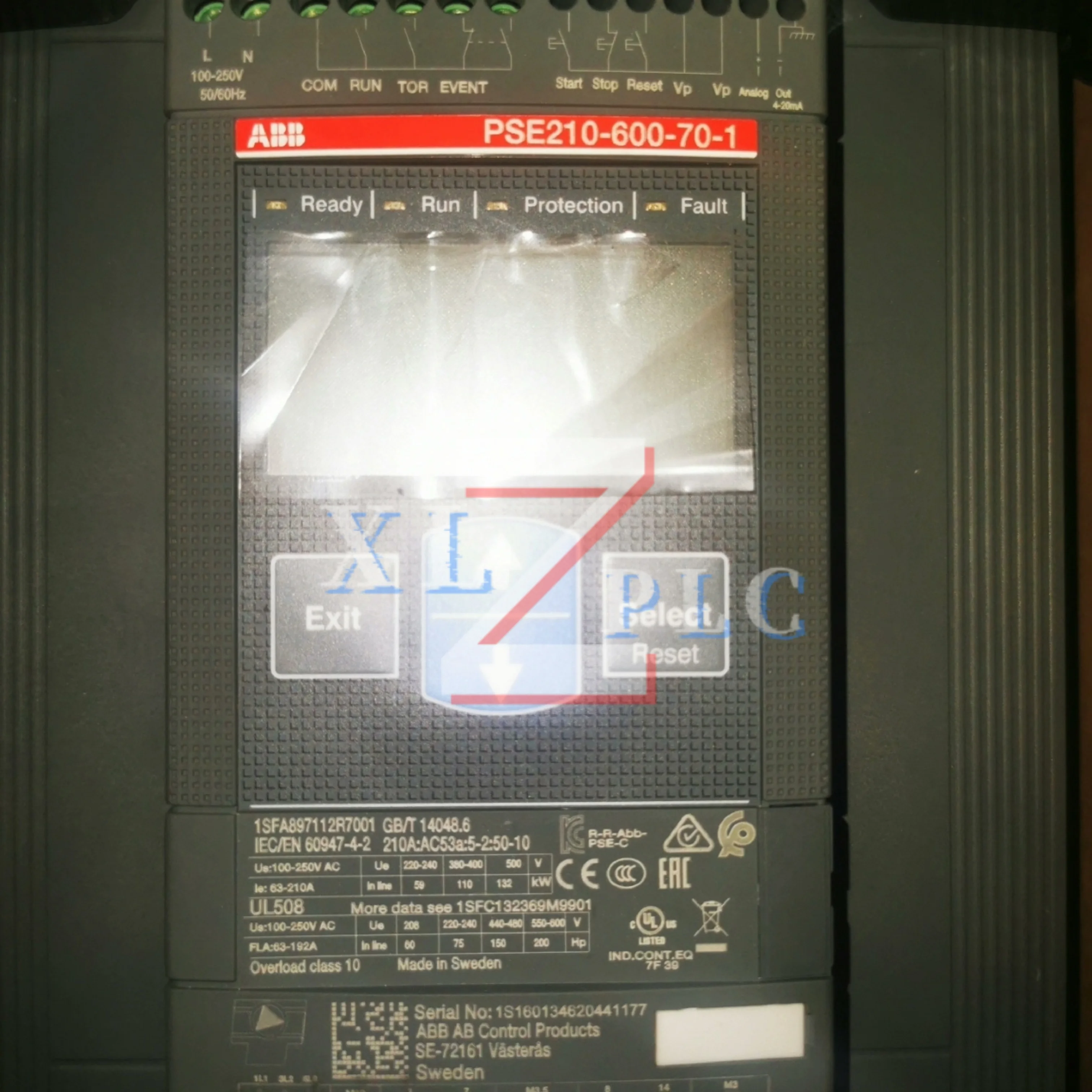 

100% новый PSE210-600-70-1 110 кВт PSE250-600-70-1 132 кВт PSE300-600-70-1 160 кВт PSE370-600-70-1 Софт стартер 200 кВт