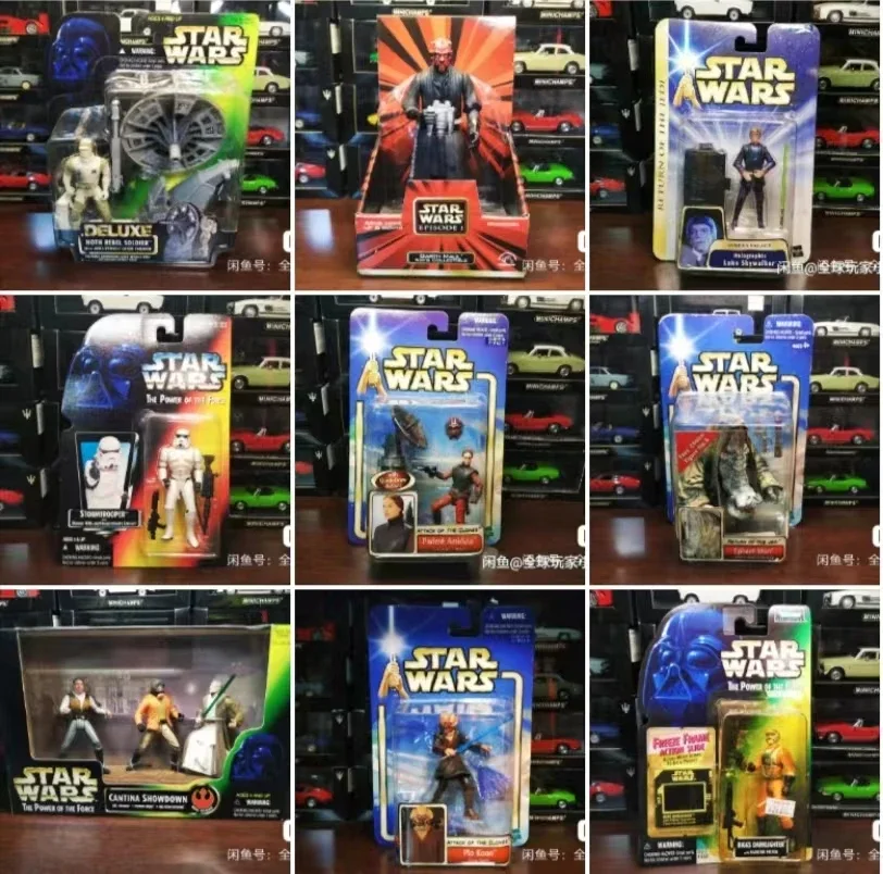 スターウォーズのアクションフィギュア375インチプリント古い商品珍しいボックス装飾おもちゃ