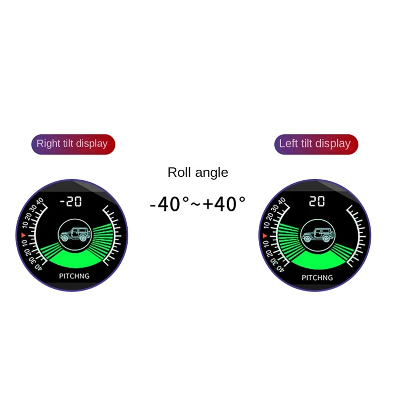 M50 Off Road GPS Smart Inclinometer Car Digital Display Tilt Pitch Angle Inclinometro Auto HUD Intelligent Slope