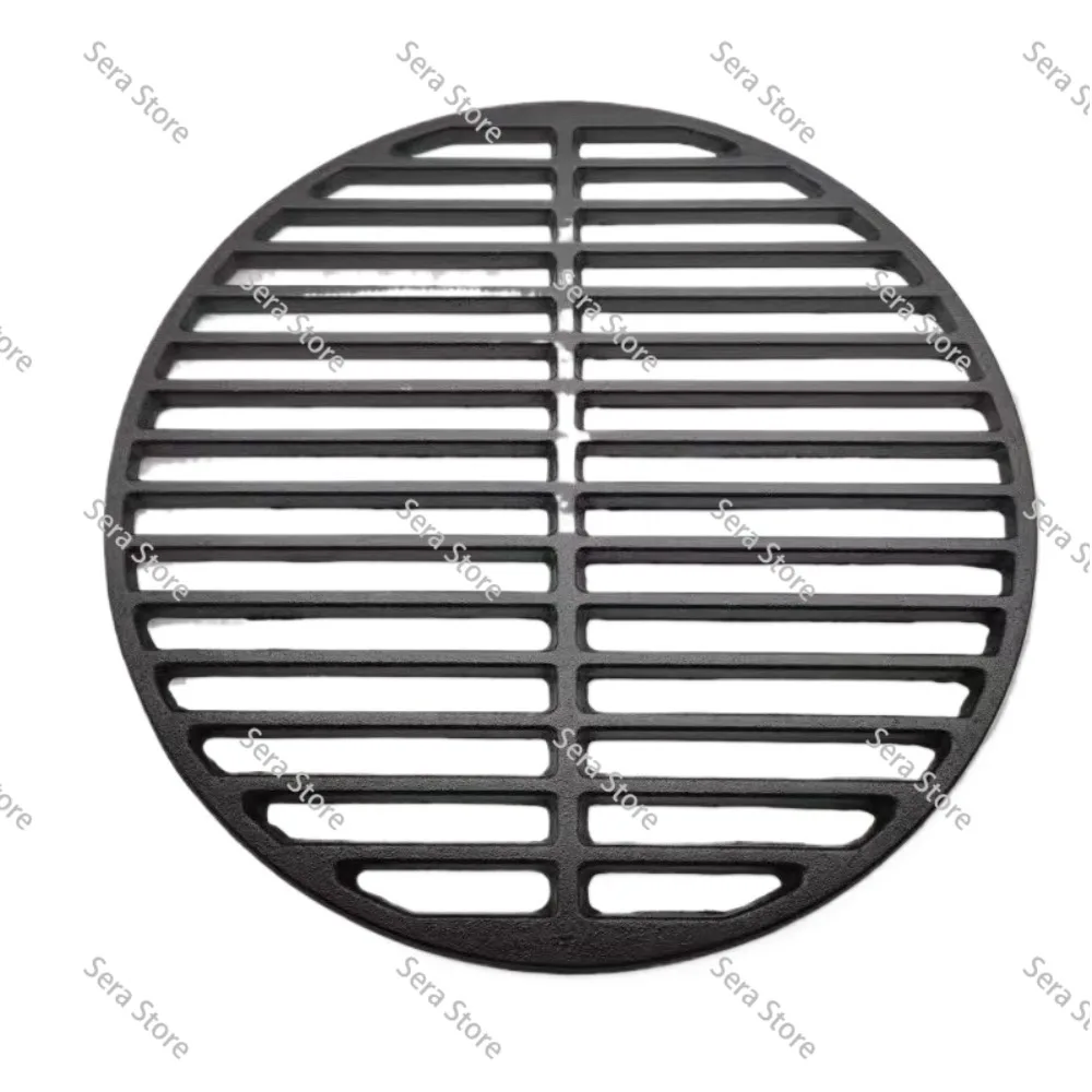 Cast Iron Grill Thickened Grill Uncoated Non-stick Commercial Charcoal BBQ Tools