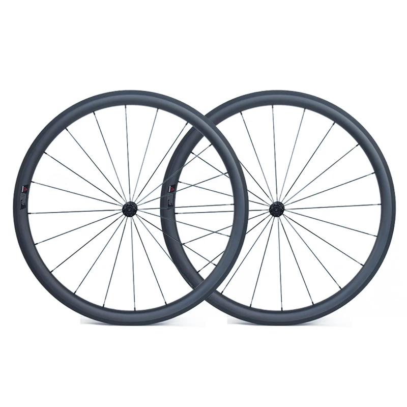 

700c Road Bike Wheels 35/38/45/55mm Depth Rim 25/26mm Width Full Carbon Fiber Wheelest Clincher Tubuless Tubular
