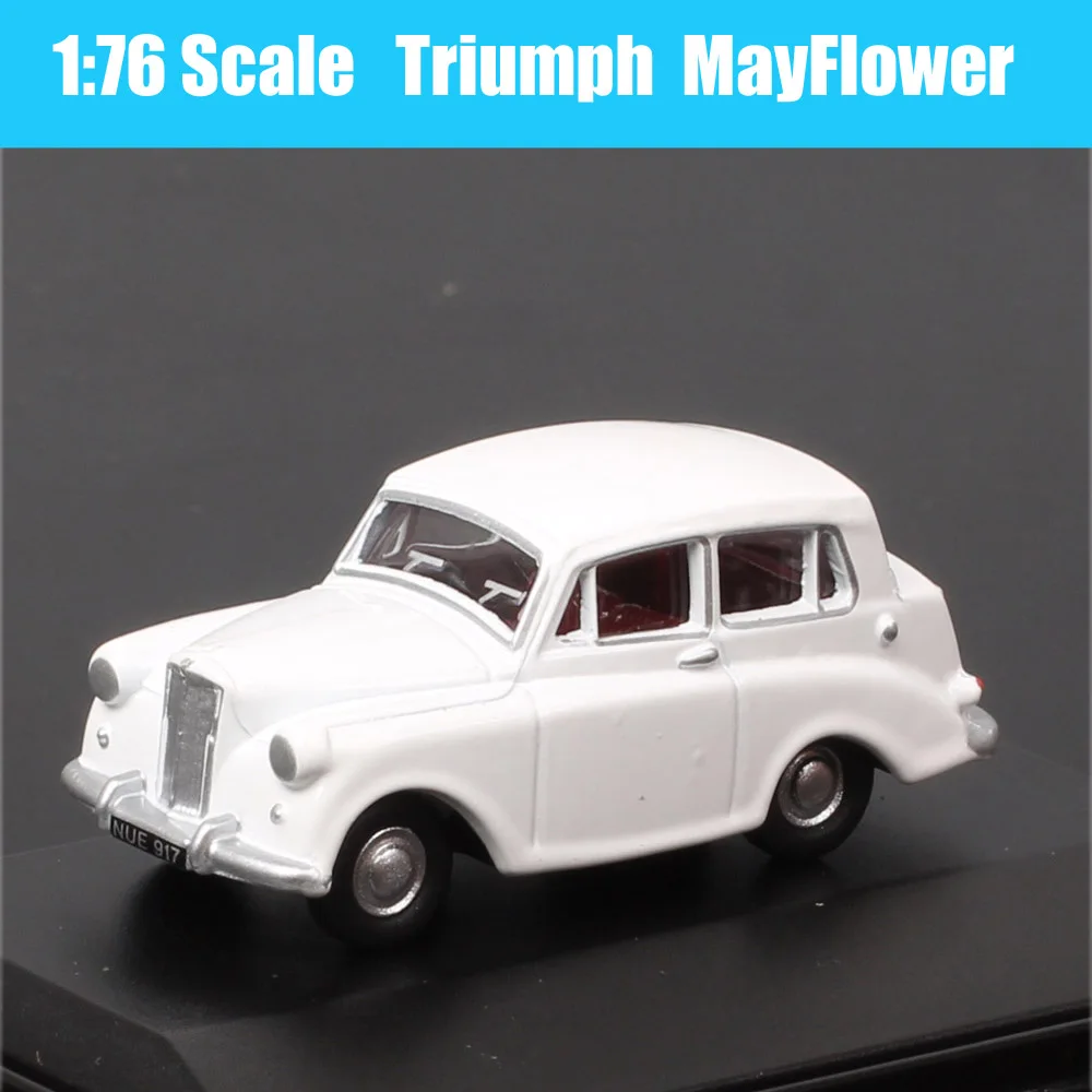 Oxford 1/76 Scale OO Gauge Triumph MayFlower 76TM001 Diecast Car Model Toy Vehicles Acrylic Box White Collectible Childrens Gift