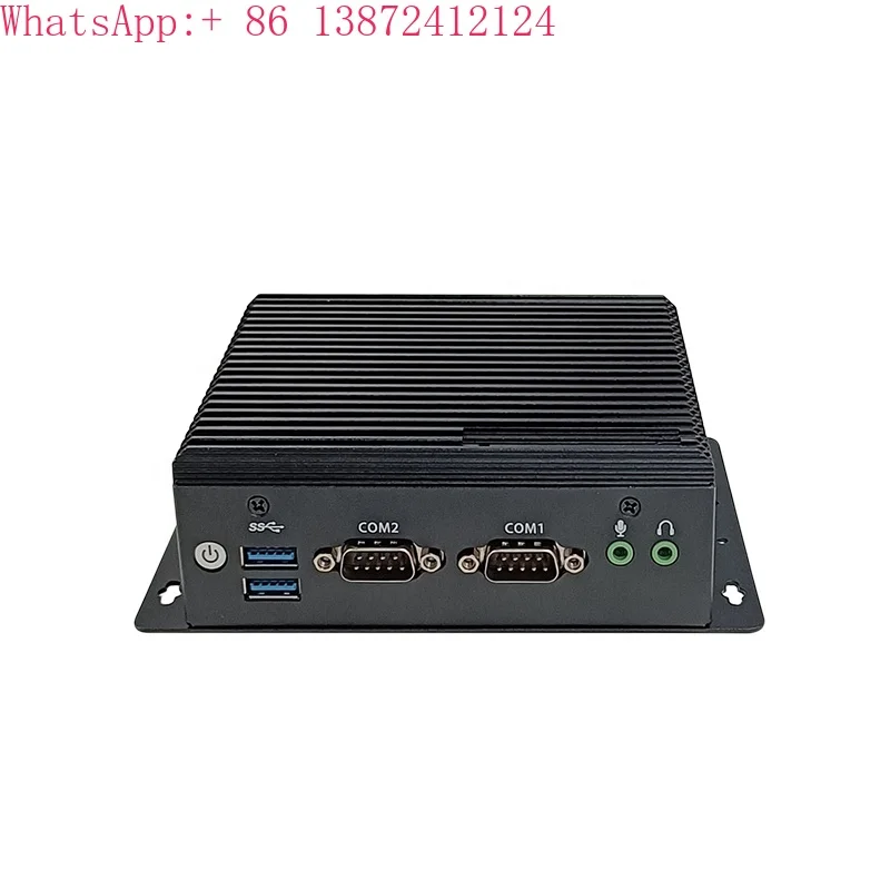Mini Computers Intel Celeron J6412 CPU Embedded IPC Fanless Mini PCs Box PC IoT Thin Client Digital Signage Players KIOSK